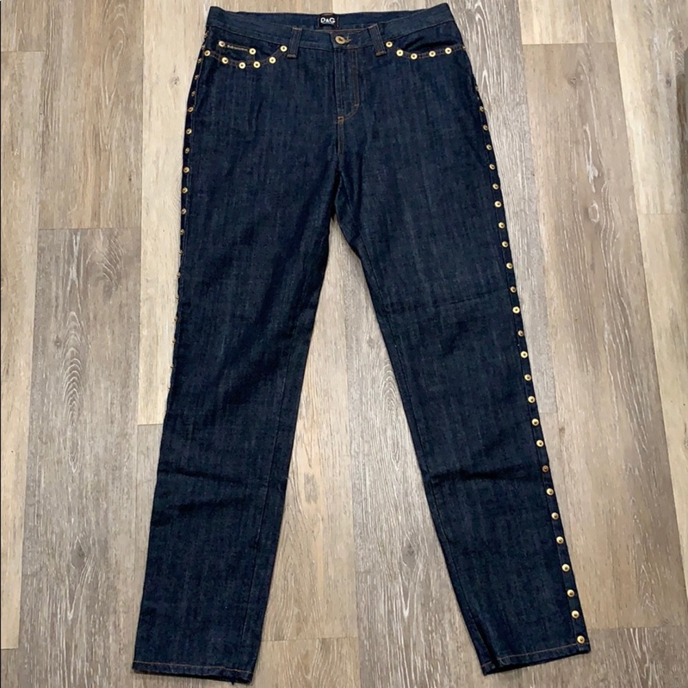 D&G Stud embellished Jeans Dark Wash Ittierre Spa